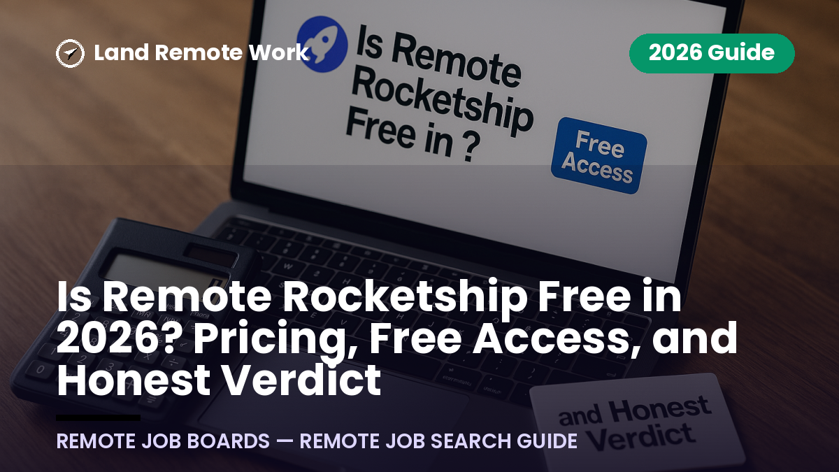 Is Remote Rocketship Free in 2026? Pricing, Free Access, and Honest Verdict