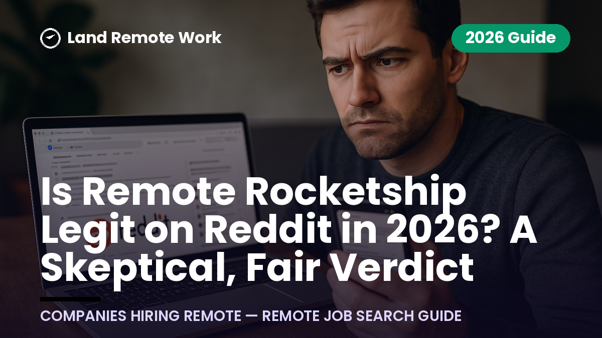 Is Remote Rocketship Legit on Reddit in 2026? A Skeptical, Fair Verdict
