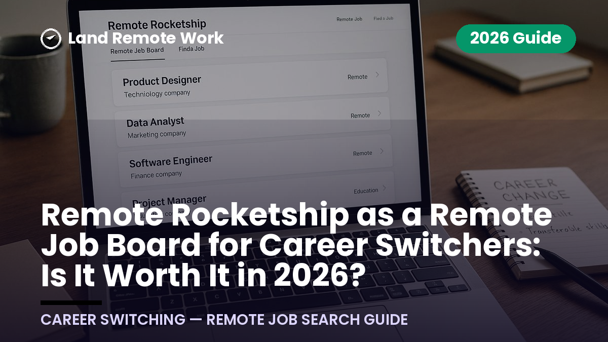 Remote Rocketship as a Remote Job Board for Career Switchers: Is It Worth It in 2026?