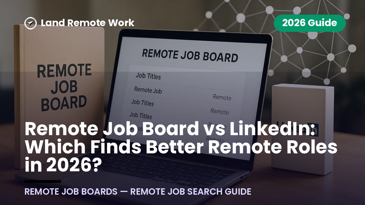Remote Job Board vs LinkedIn: Which Finds Better Remote Roles in 2026?