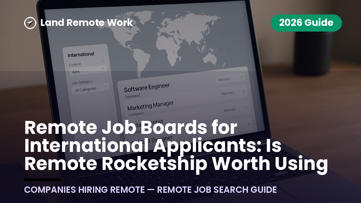 Remote Job Boards for International Applicants: Is Remote Rocketship Worth Using in 2026?