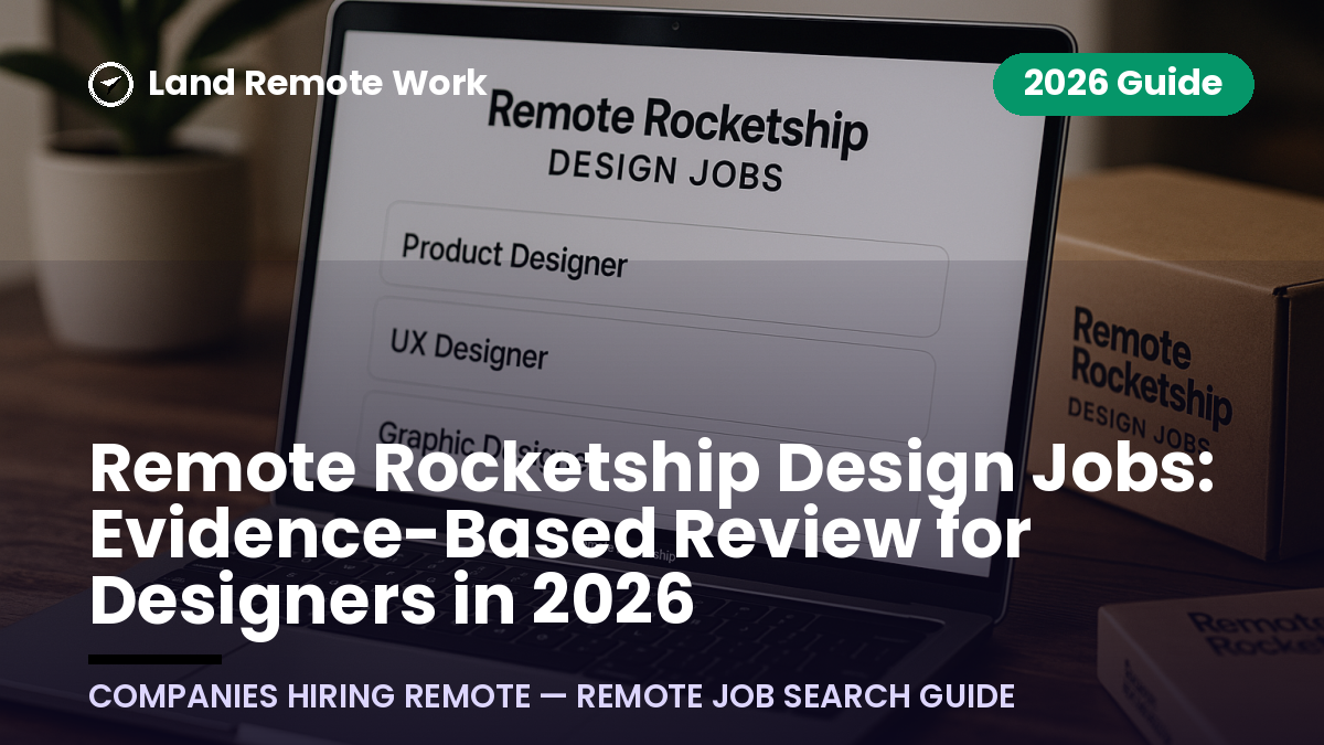 Remote Rocketship Design Jobs: Evidence-Based Review for Designers in 2026