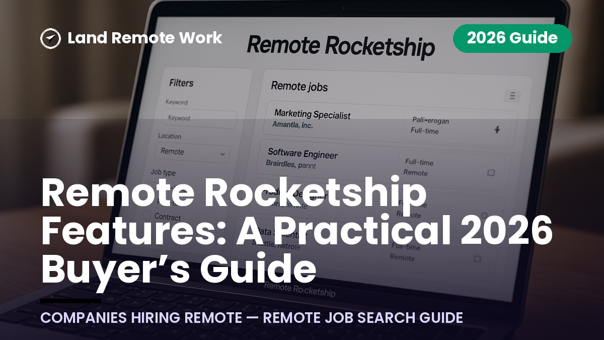 Remote Rocketship Features: A Practical 2026 Buyer’s Guide