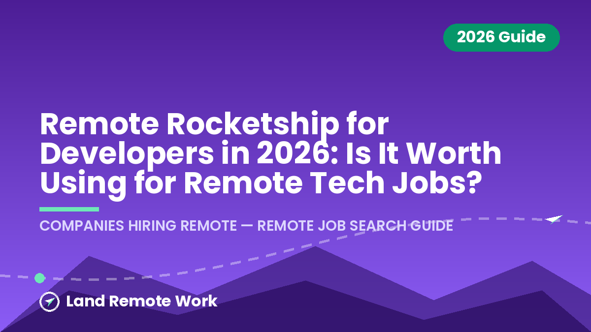 Remote Rocketship for Developers in 2026: Is It Worth Using for Remote Tech Jobs?