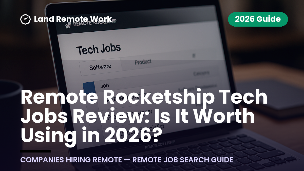 Remote Rocketship Tech Jobs Review: Is It Worth Using in 2026?