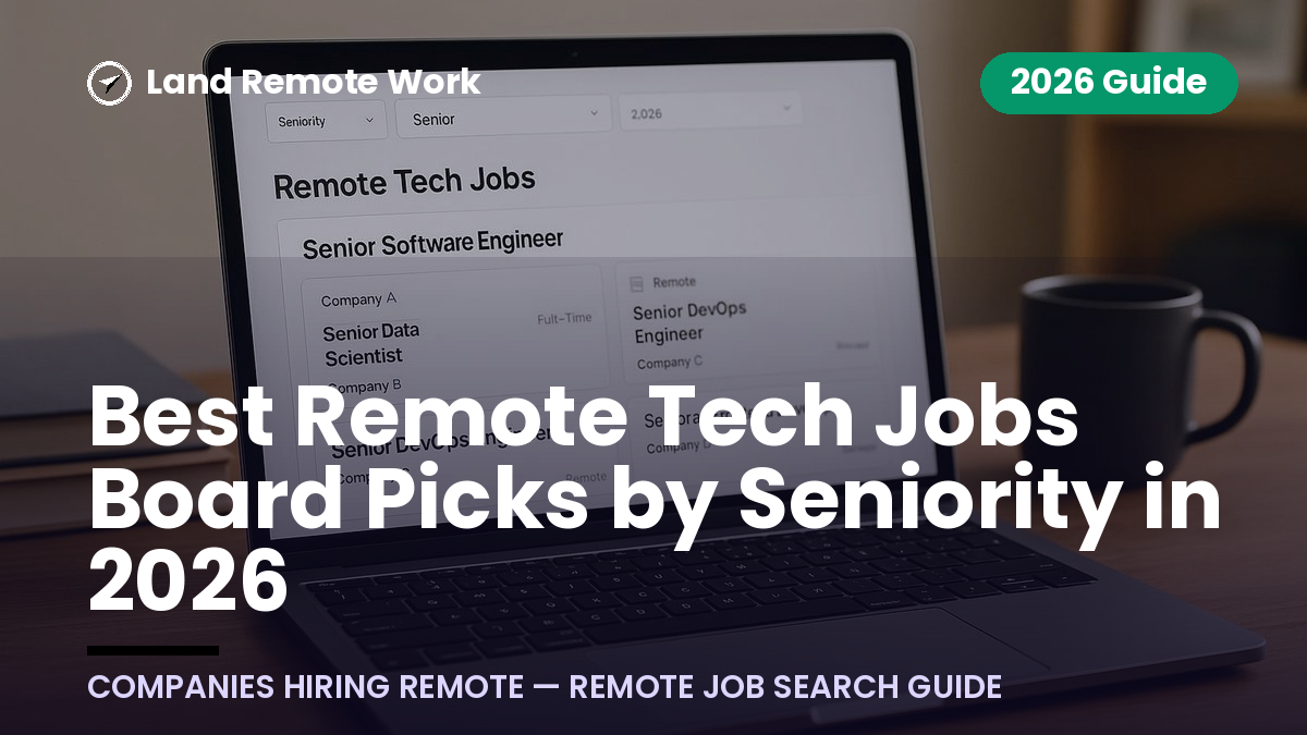 Best Remote Tech Jobs Board Picks by Seniority in 2026