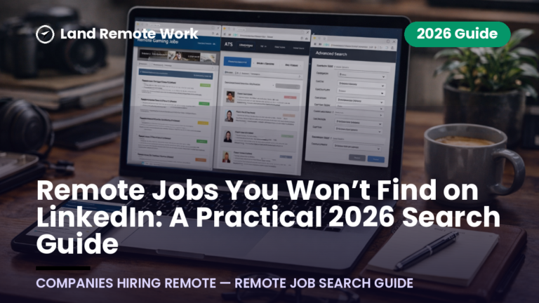 Remote Jobs You Won’t Find on LinkedIn: A Practical 2026 Search Guide