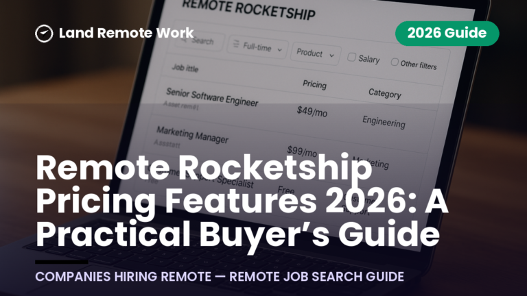 Remote Rocketship Pricing Features 2026: A Practical Buyer’s Guide