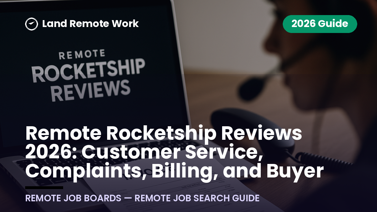Remote Rocketship Reviews 2026: Customer Service, Complaints, Billing, and Buyer Value