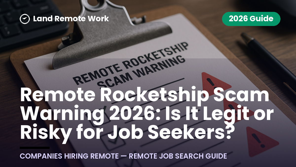 Remote Rocketship Scam Warning 2026: Is It Legit or Risky for Job Seekers?